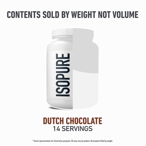 Isopure Low Carb Whey Protein Isolate Powder, Chocolate, 14 Servings
