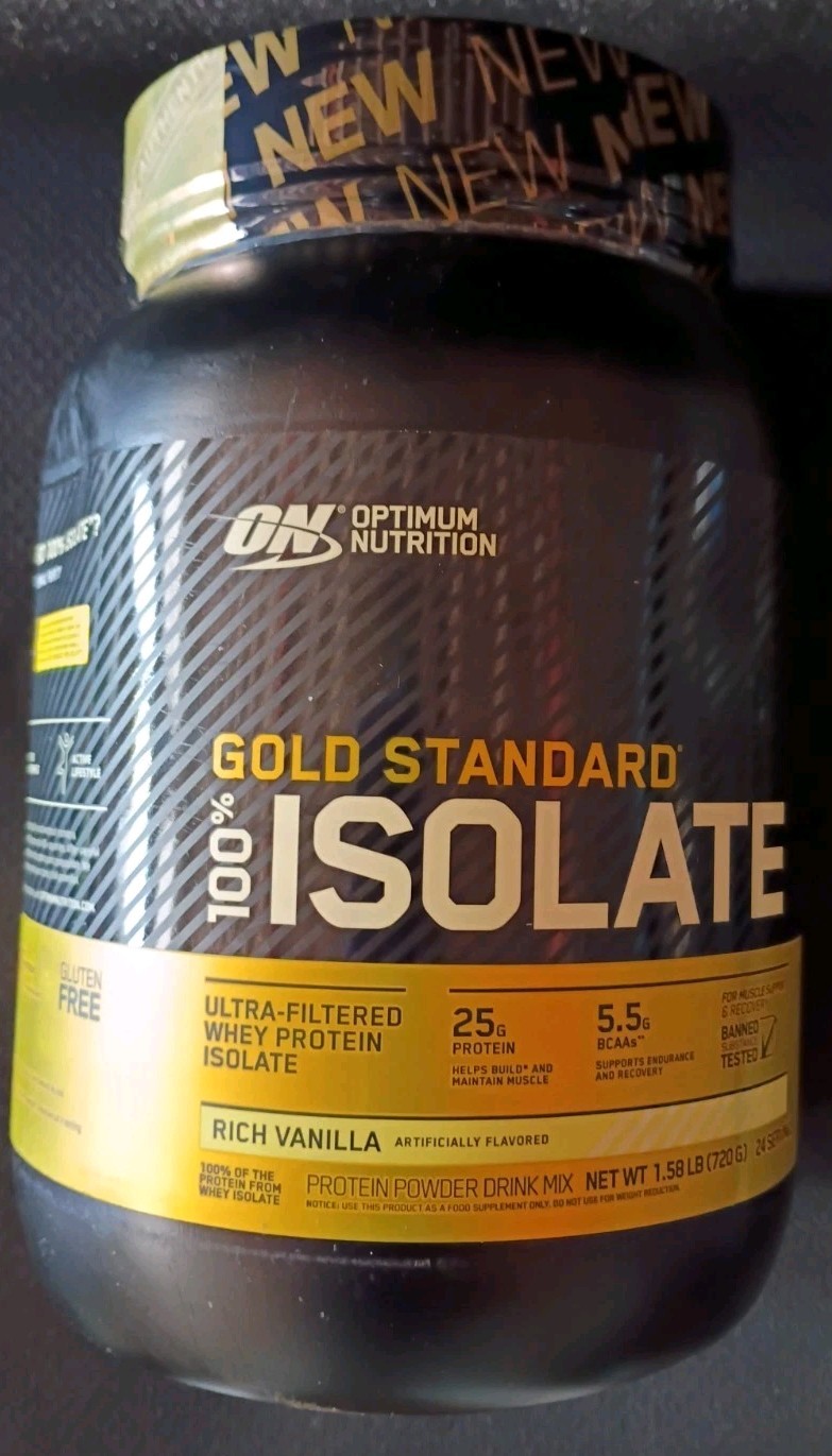 Optimum Nutrition Gold Standard 100% Whey Isolate Rich Vanilla 1.58 Lbs 03/27