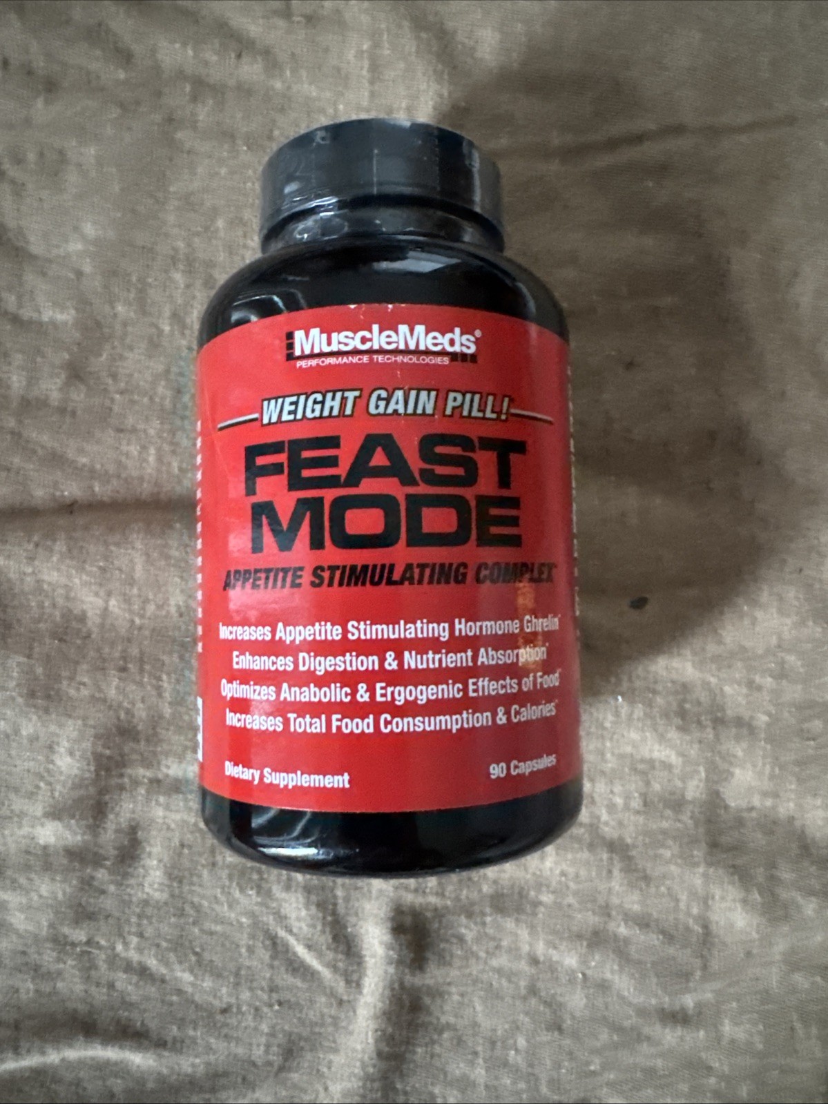 MuscleMeds Feast Mode Weight Gainer Pills Increased Appetite 90 Capsules New