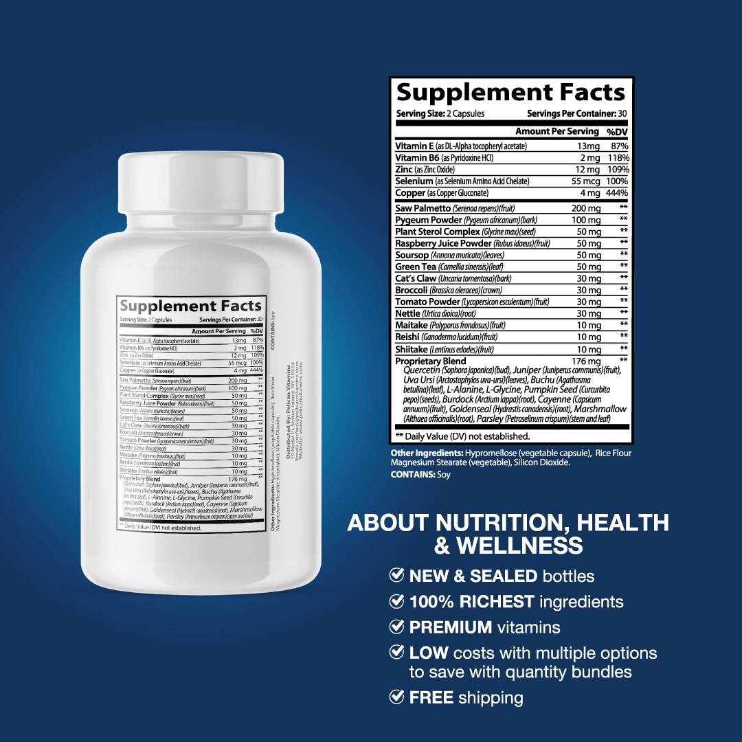 ProstaEase- Support Supplement for Men – Urinary & Bladder Health-1 Bottle