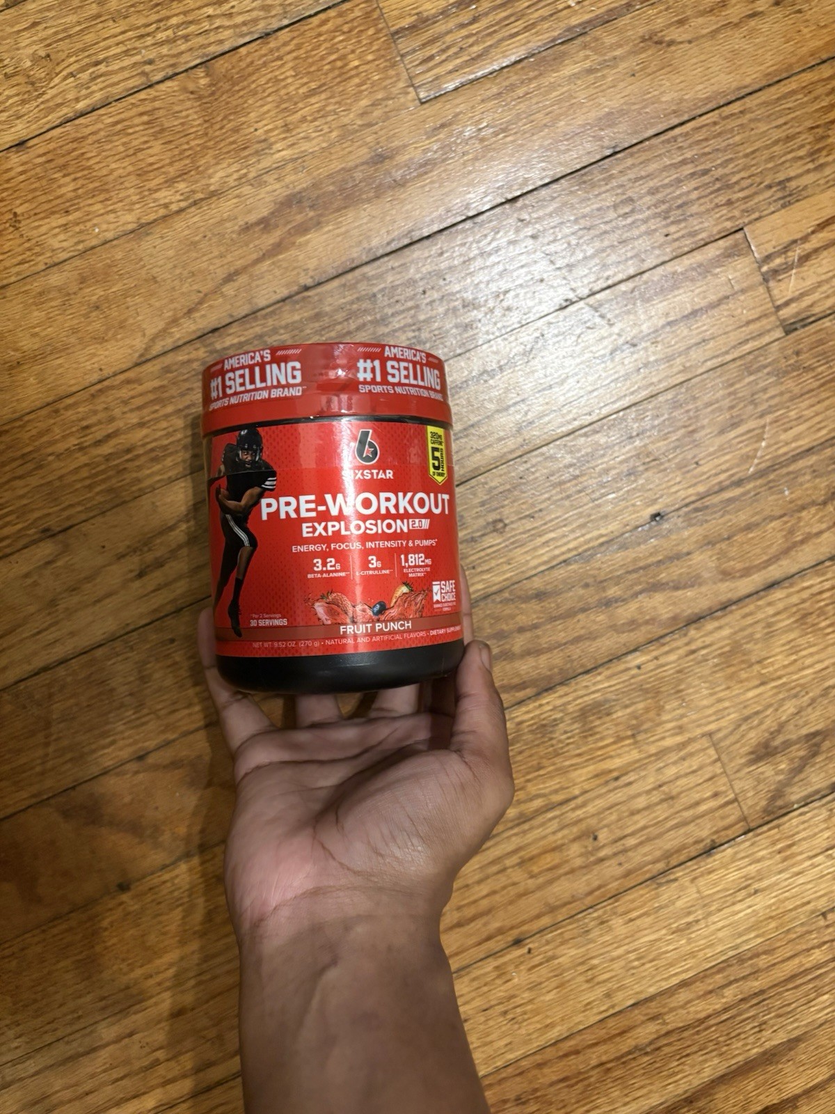 Six Star Pre-Workout Explosion Fruit Punch 30 Servings Creatine Beta-Alanine