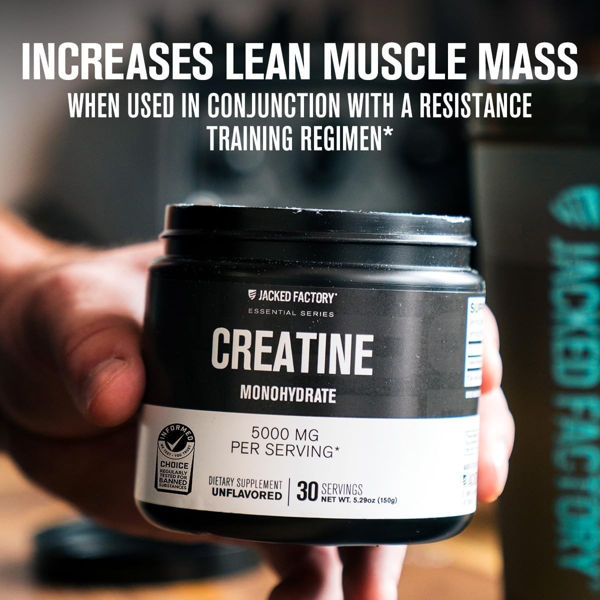 30 Servings of High-Quality Creatine Monohydrate 150g – Perfect Daily Supplement