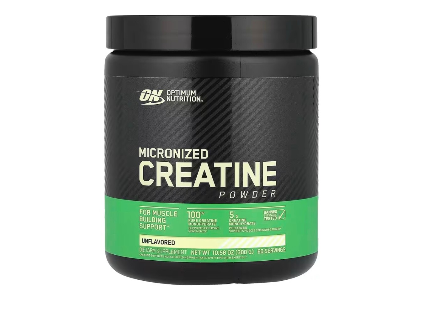 OPTIMUM NUTRITION MICRONIZED CREATINE POWDER 0.66 lb 60 Servings Muscle Building