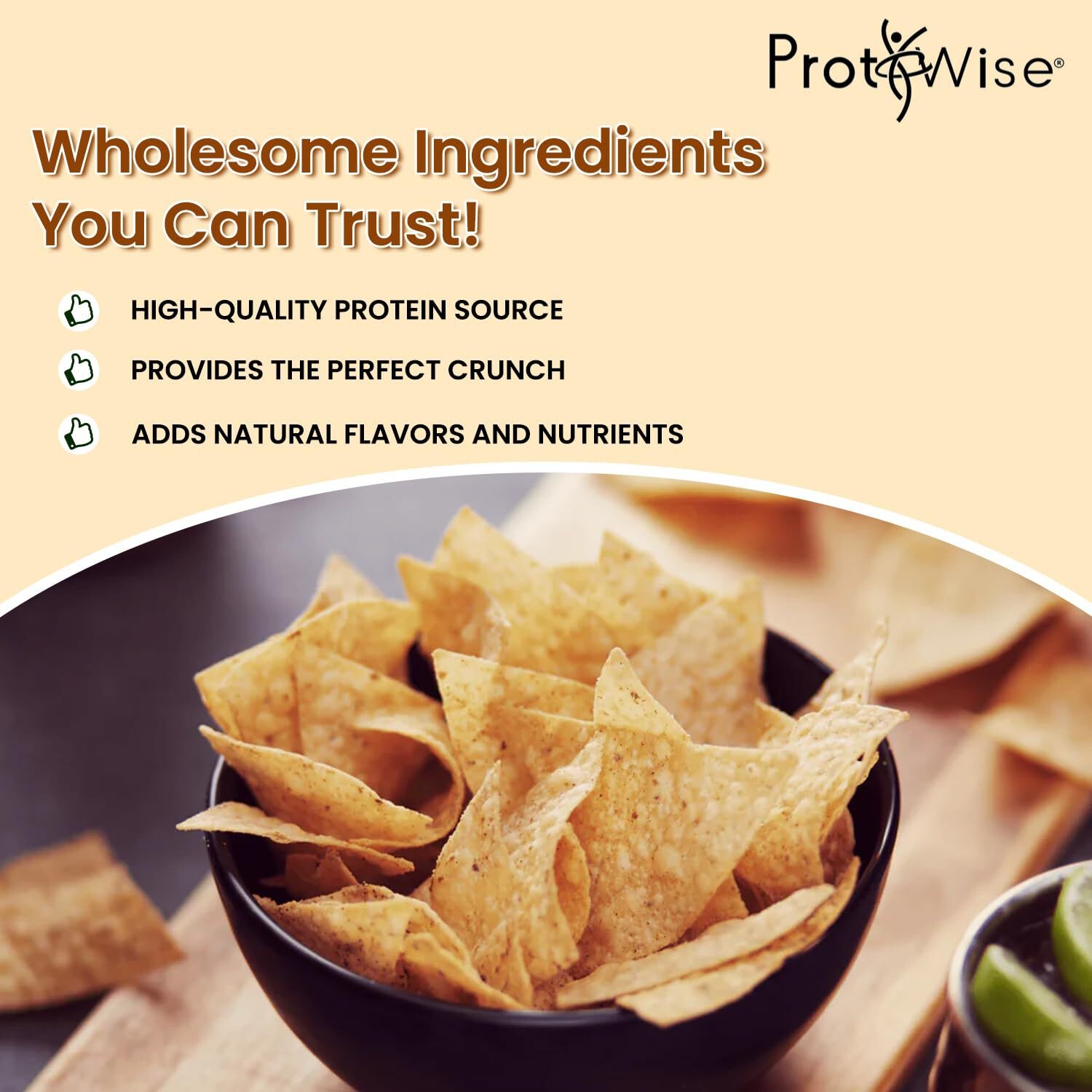 ProtiWise Spicy Nacho Cheese Protein Chips | Healthy Snack | Low Carb Keto 7ct