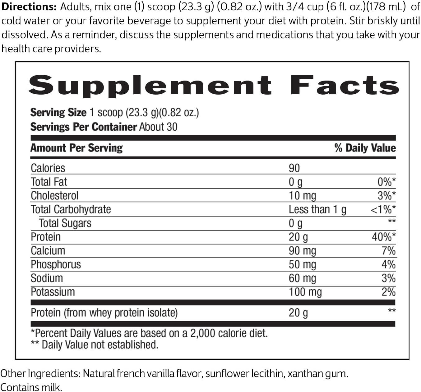 Biochem 100% Whey Protein Isolate – Grass Fed Natural 1.5 lbs (699 grams)