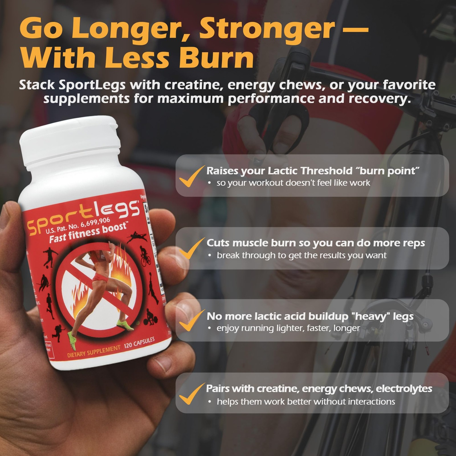 SPORTLEGS Pre-Exercise Metabolic Primer for 120 Count (Pack of 1), One Color