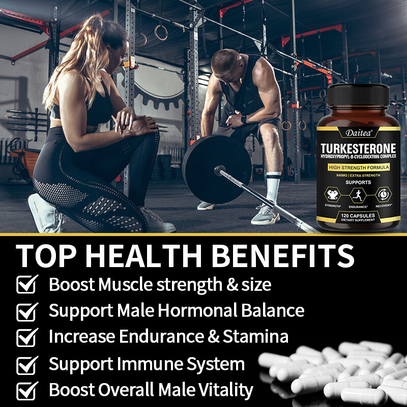 Turkesterone 840 Mg – Increase Performance & Muscle Strength – 120 Capsules