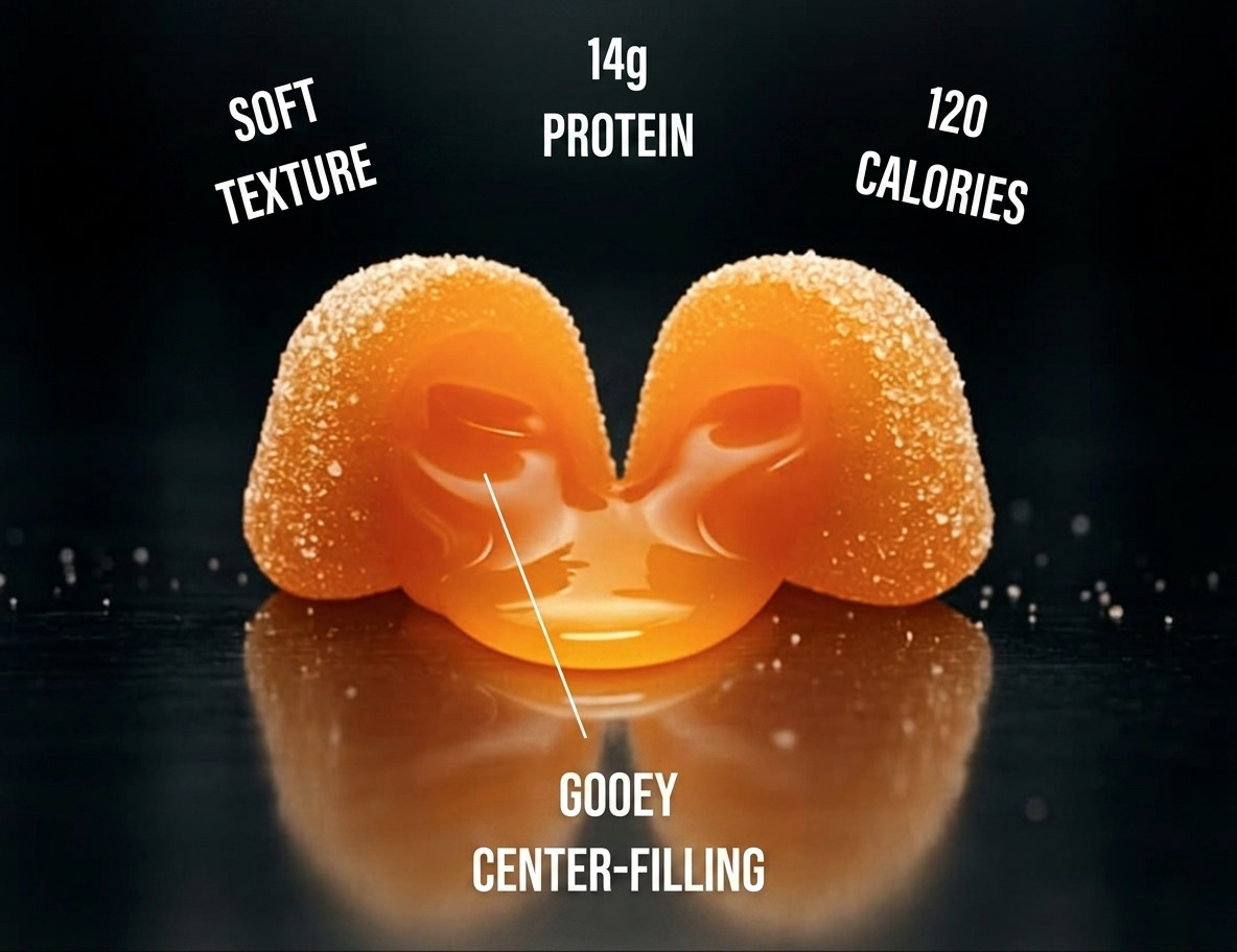 Protein Gummies – Gym Candy Bursts – 5 Pack Case