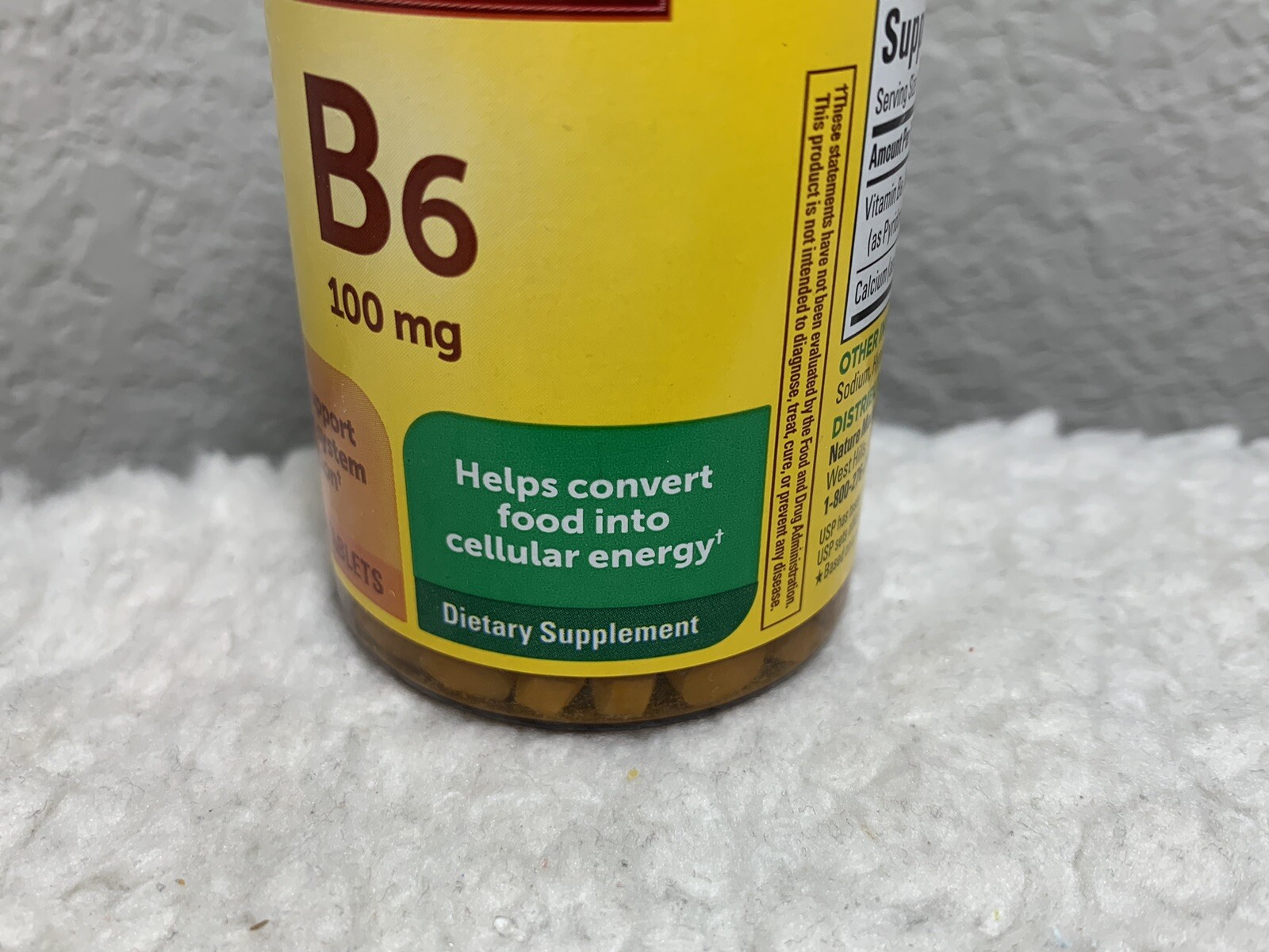 (2-Pack) Nature Made Vitamin B6 100mg Support Nervous System 100Ct Tablets