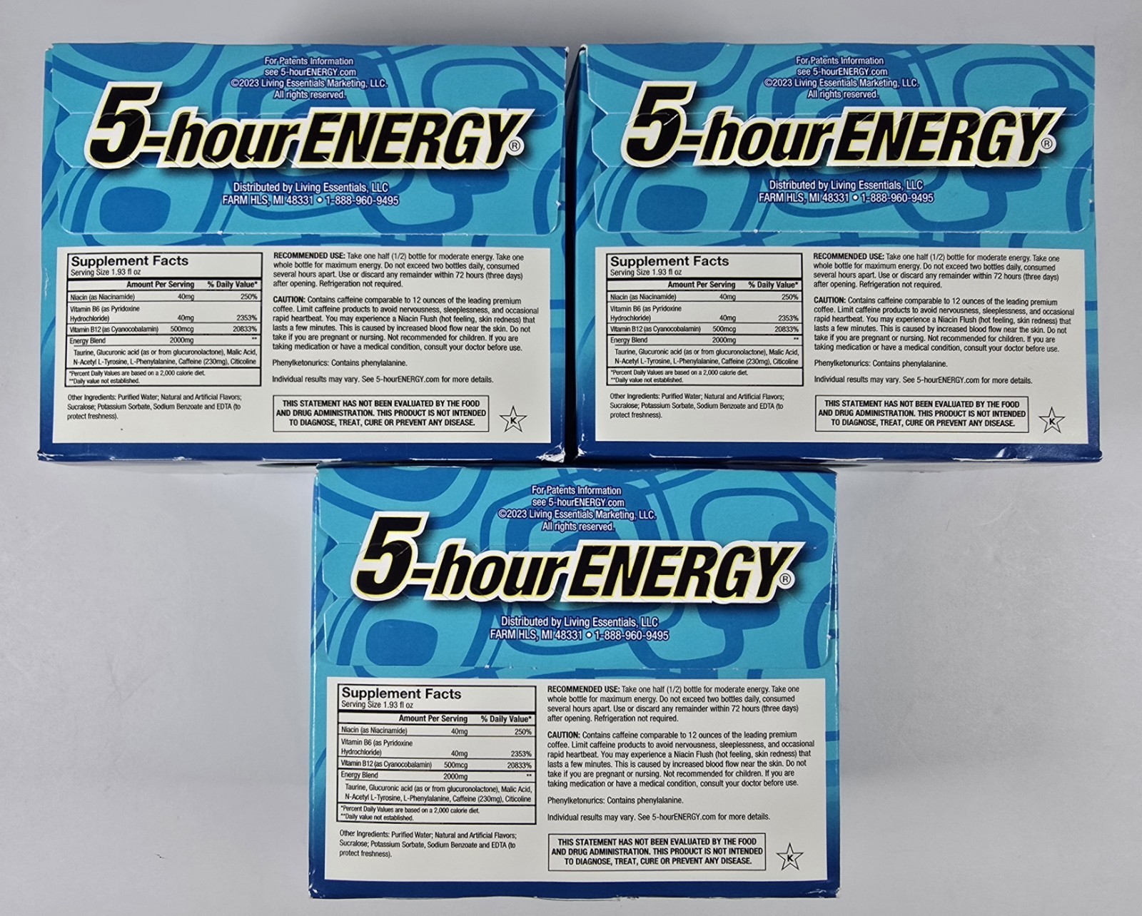 Lot of 4 (6-Packs) 5-Hour Energy EXTRA STRENGTH 24 Shots 2 FLAVORS