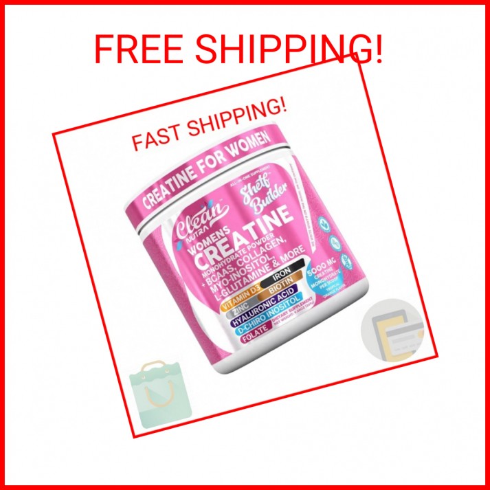 Creatine for Women | Creatine Monohydrate + BCAA Powder Myo-Inositol Collagen Bi