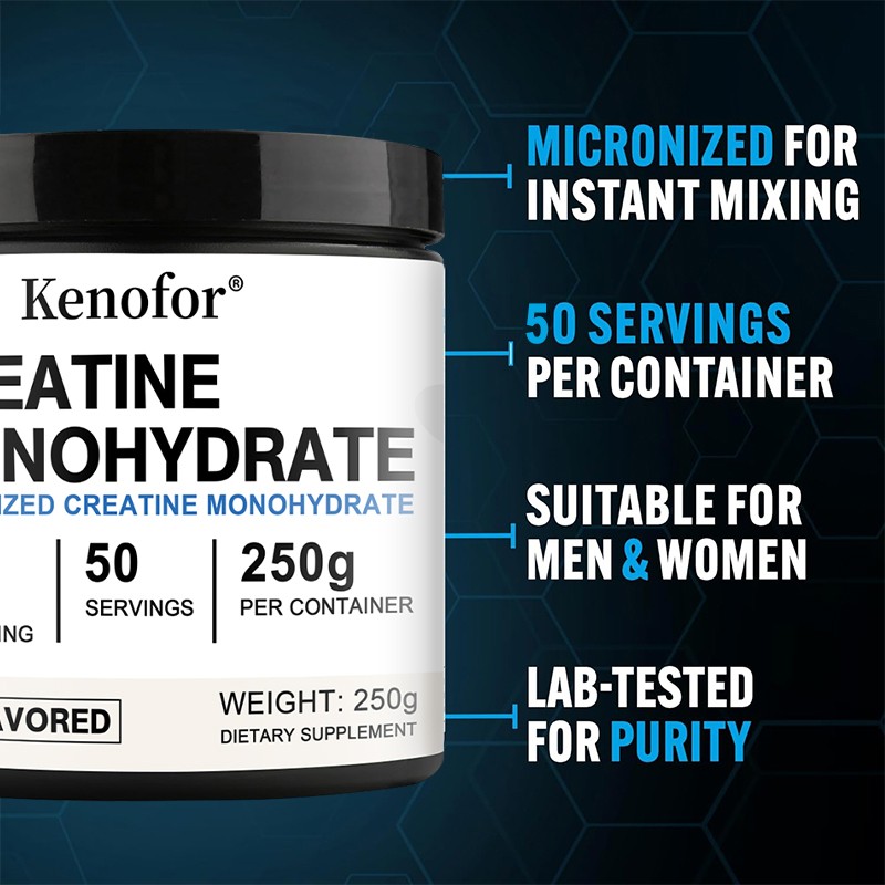 Ultra Micronized Creatine Monohydrate Powder Muscle gain 5g per serving 150/250g