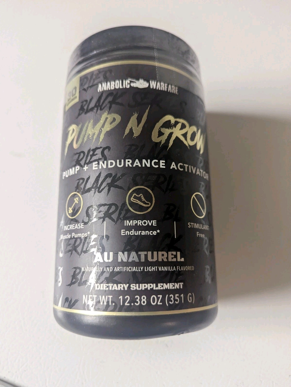 Anabolic Warfare PUMP-N-GROW Non-Stim Pre-Workout 30SRV Redcon1 Big Noise New