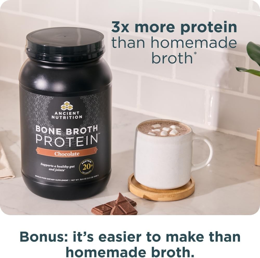 Ancient Nutrition Bone Broth Protein Powder 20g Collagen Peptides Keto Paleo 40