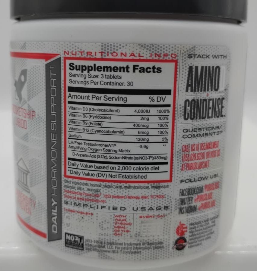 Purus Labs D-POL – Build Lean Muscle & Strength – 90 Tablets – Original Formula!