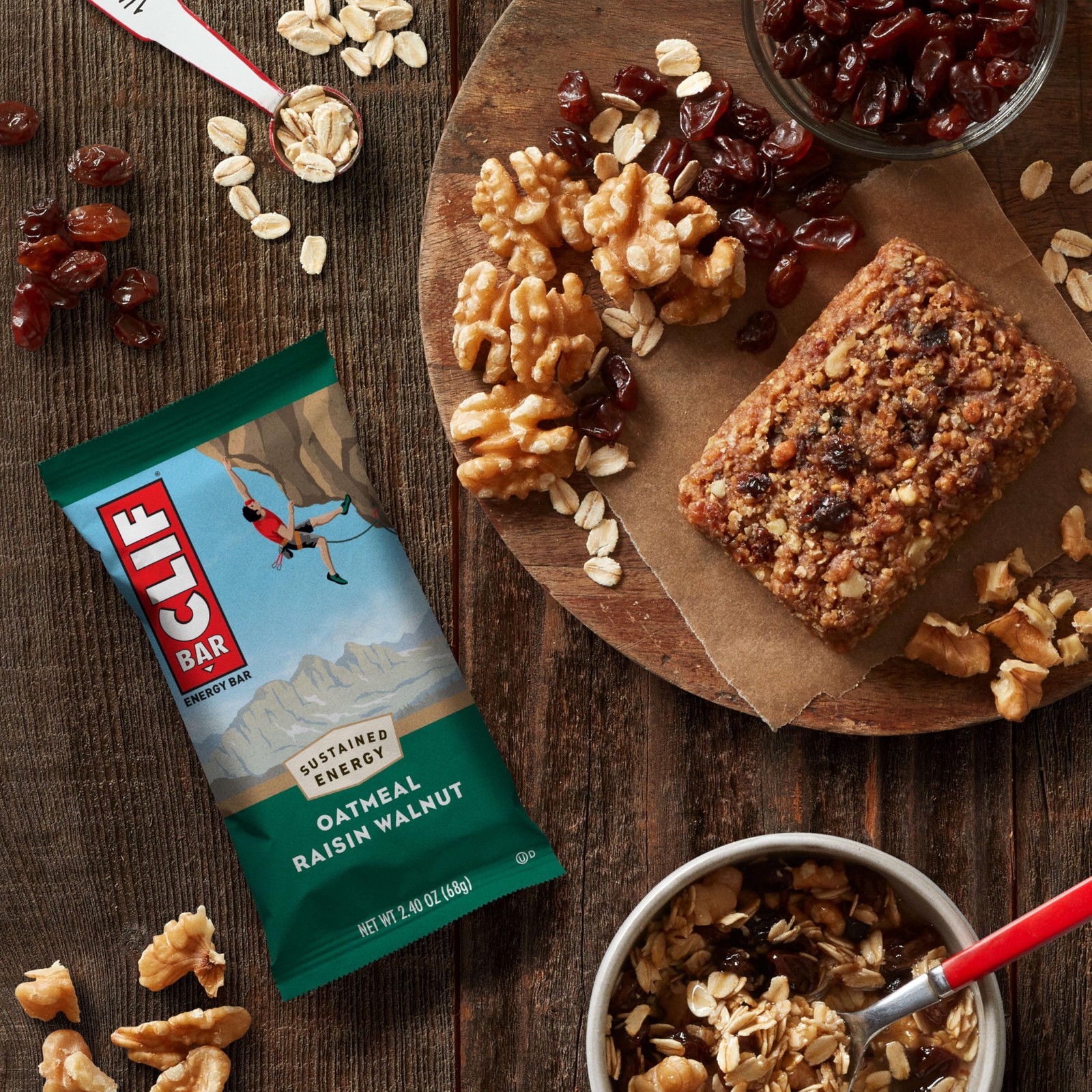 CLIF BAR – Energy Protein Bars – 10 Count (Pack of 1), Oatmeal Raisin Walnut