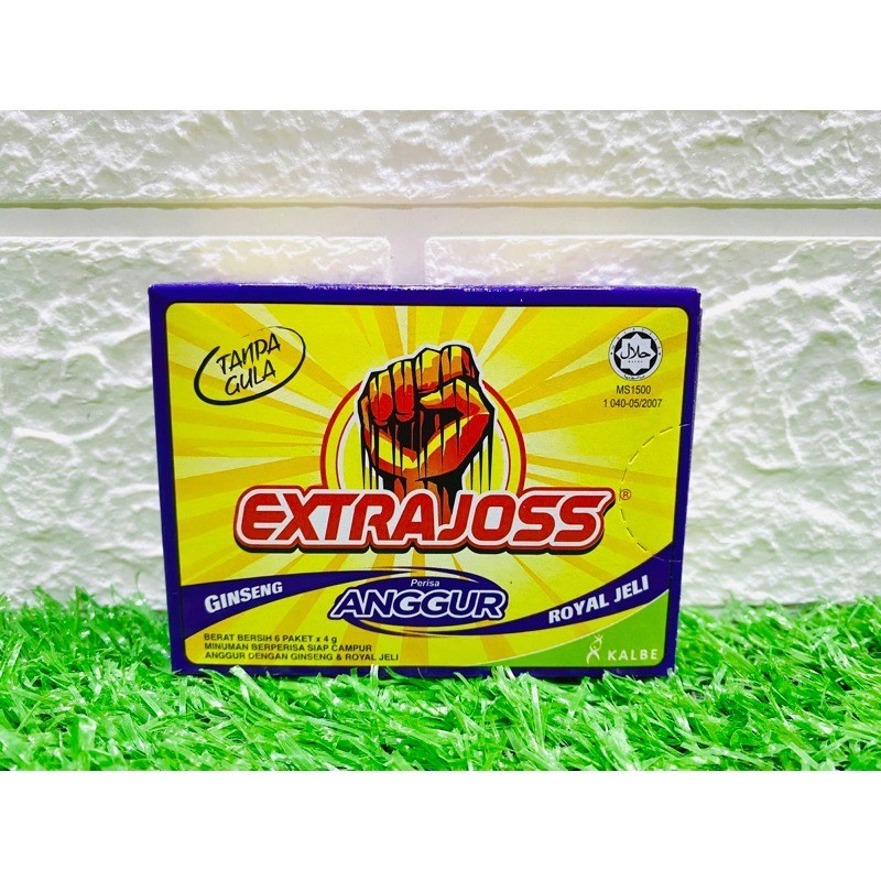 EXTRA JOSS Energy Drink Powder Boost Stamina (Grape Ginseng) 4×6