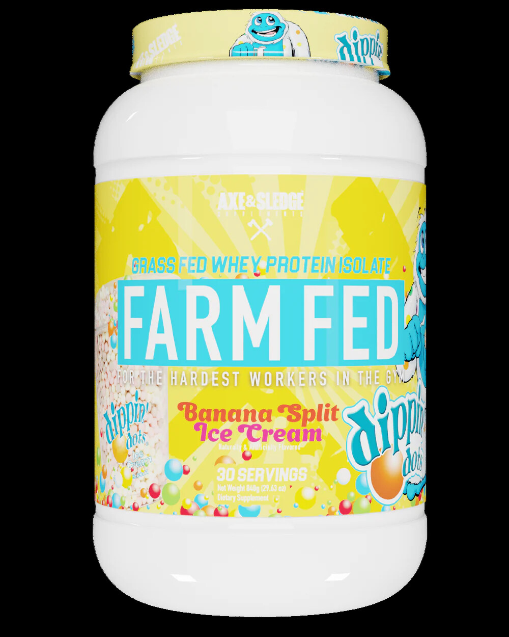 Axe & Sledge Farm Fed V2 & V1 Grass-Fed Whey Protein Isolate 30 Servings NEW