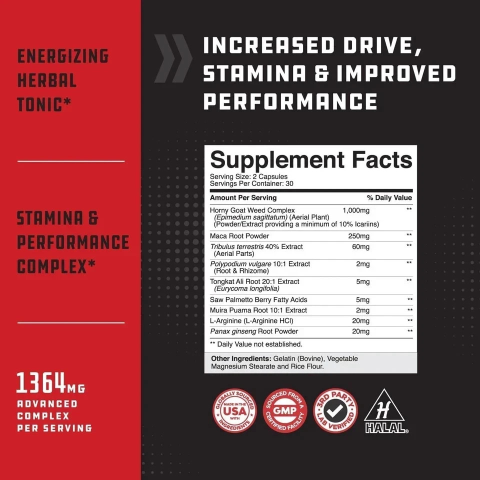 Legal STEROID ANABOLIC pills BULKING Testosterone Booster MUSCLE GROW, 60 cap…