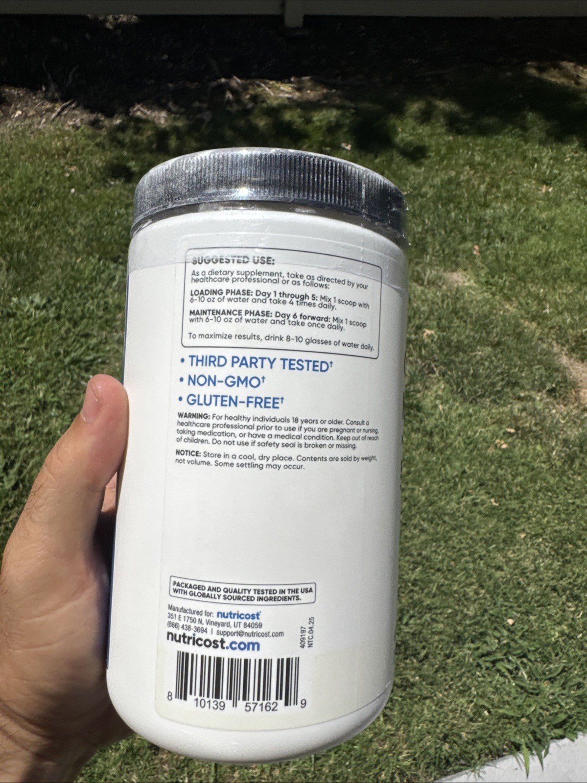 Nutricost Creatine Monohydrate Micronized Powder 500G, 5000mg Per Serv (5g)