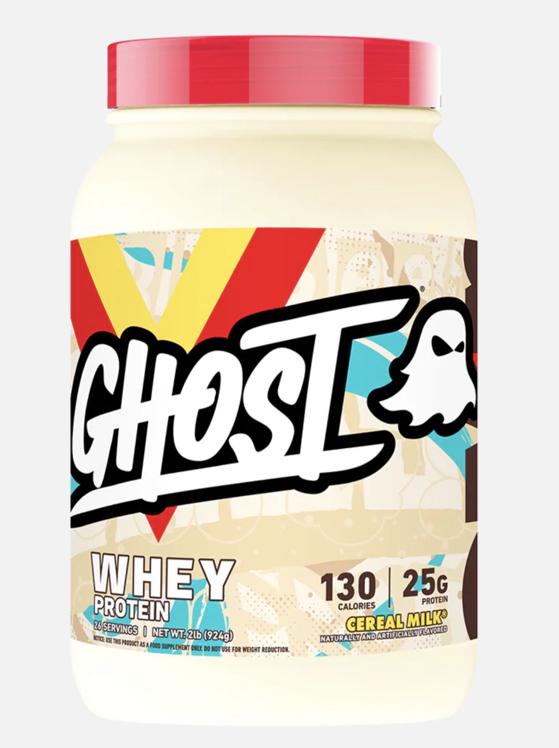 GHOST Whey Protein Powder, Cereal Milk 2LB 25G Protein Blend 28 Servings