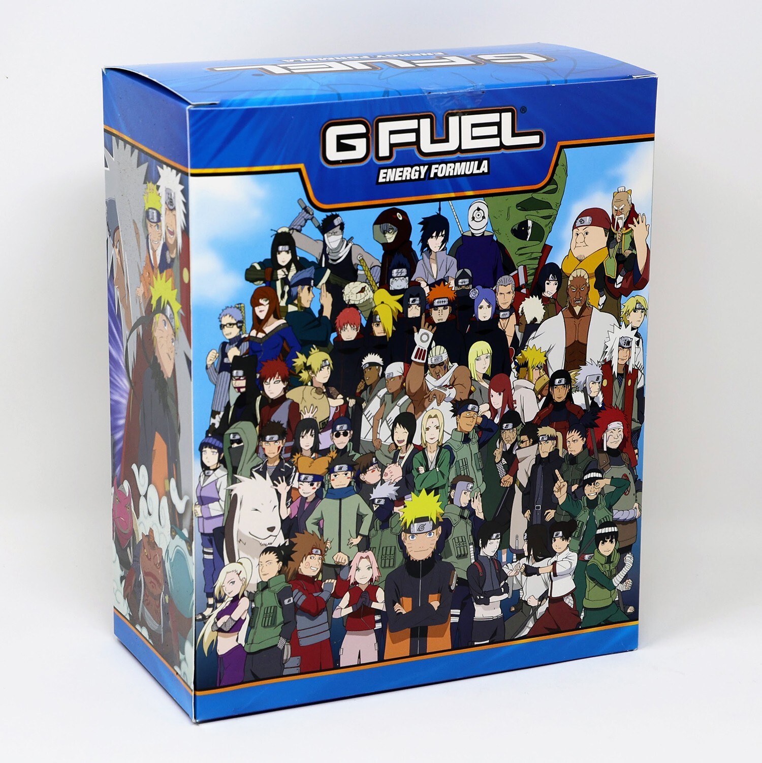 G Fuel Naruto vs Sasuke Rasengan Collector’s Box + Tall Metal Shaker Cup Sticker