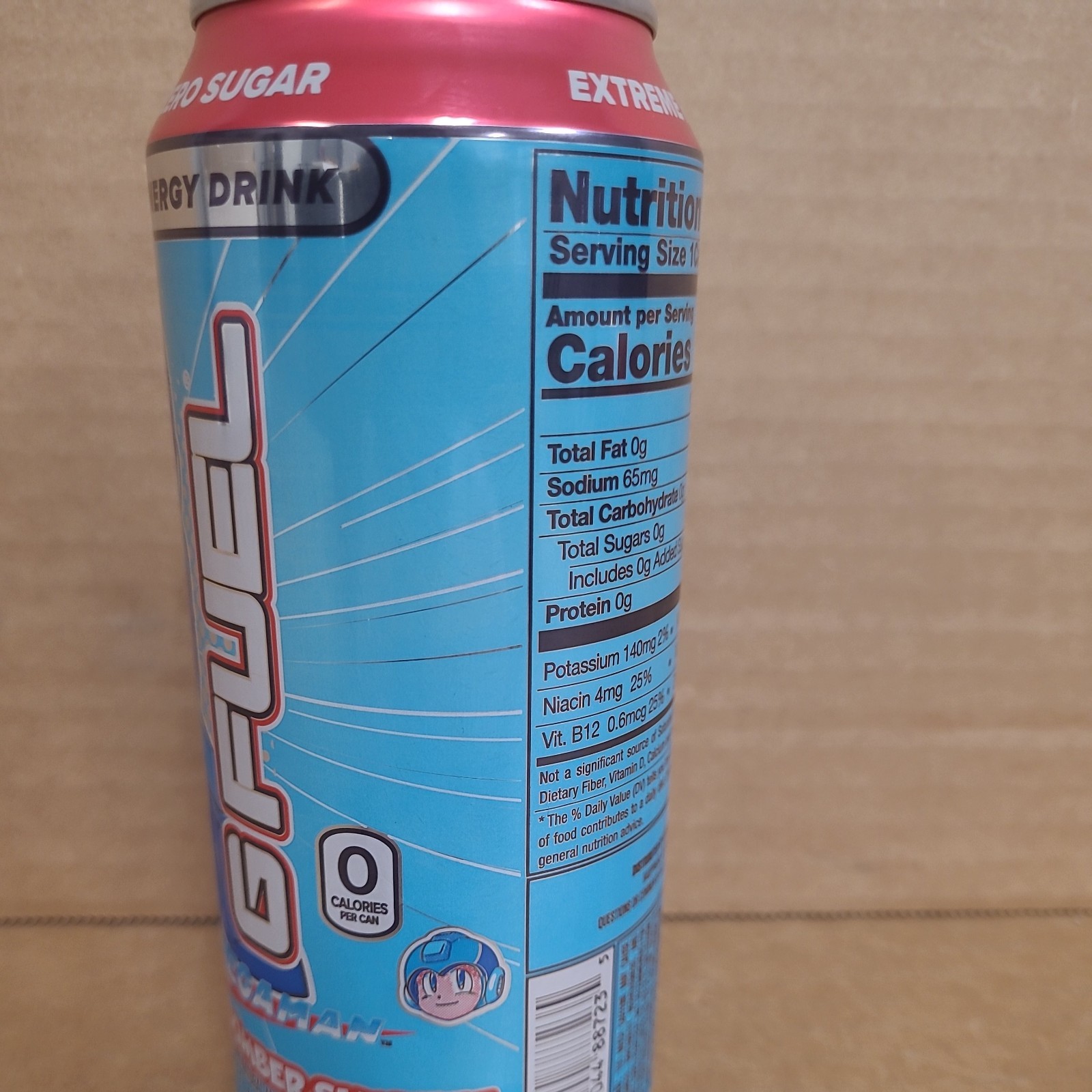 Megaman Blue Bomber Slushee G Fuel Energy Drink Full 16 FL OZ Limited Edition