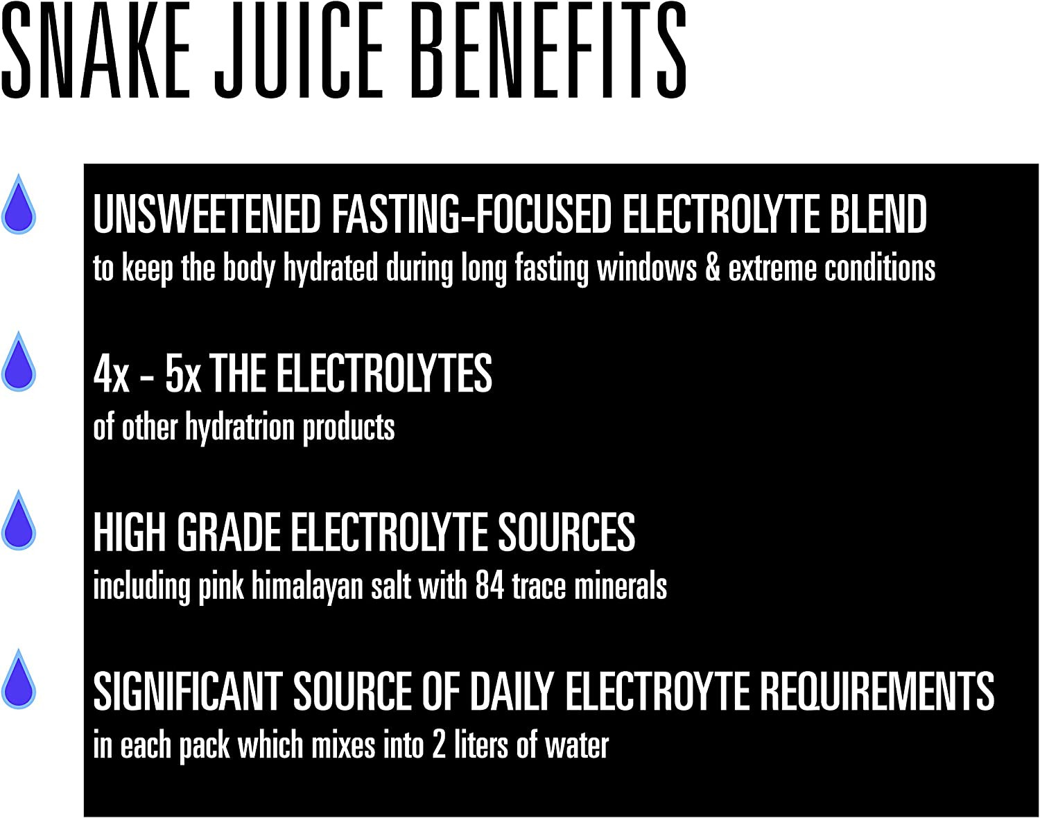 SNAKE Juice Keto Diet Electrolyte Powder, Unflavored, Fasting-Focused Supplement