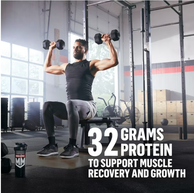 2 Pack Muscle Milk Genuine Protein Powder, Chocolate, 1.93 Pound, 12 Servings