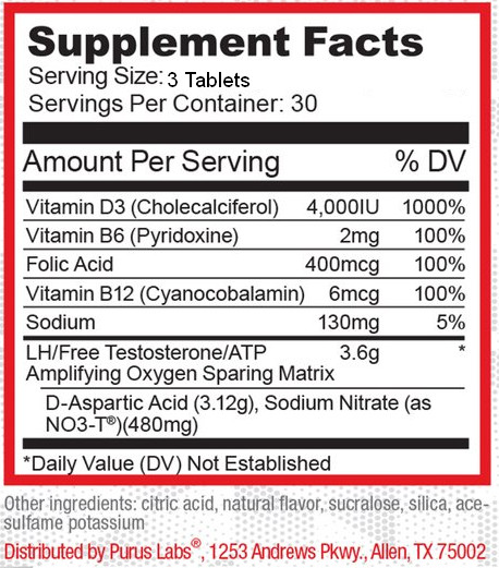 DPOL, STRONGEST TEST BOOSTER by Purus Labs D-POL – Build Lean Muscle – 90 Tabs