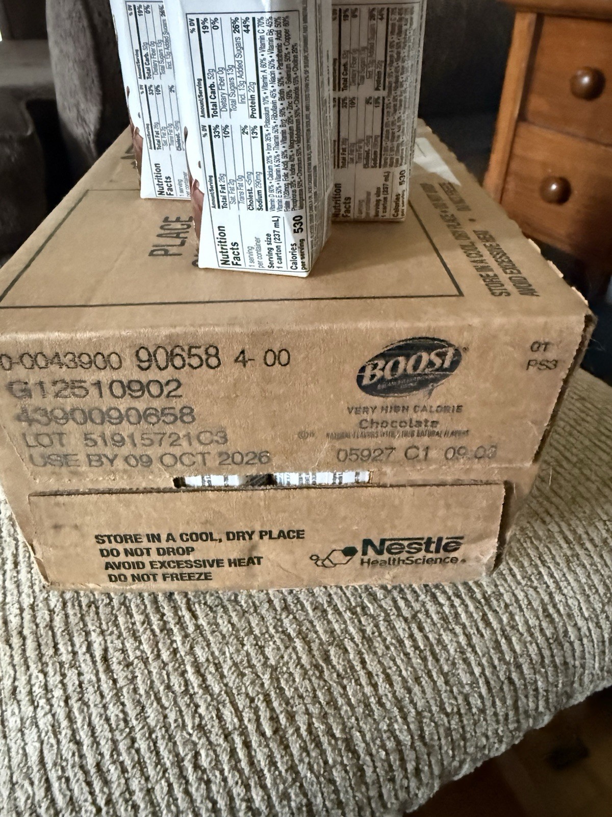 24-carton case of Nestle BOOST Very High Calorie (Rich Chocolate flavor)