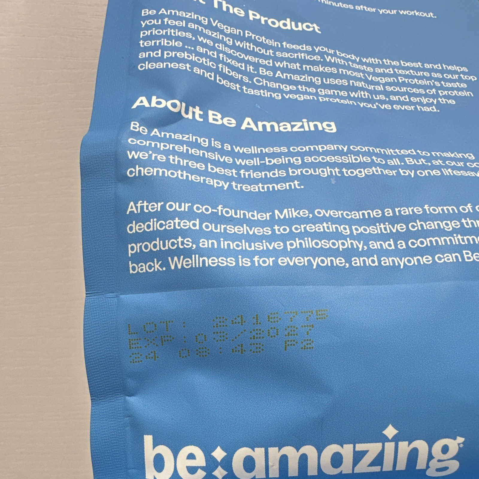 Be Amazing Vegan Protein Powder Cinn-a-Stack Pancakes Gluten-Free 31.3oz 25 Sv