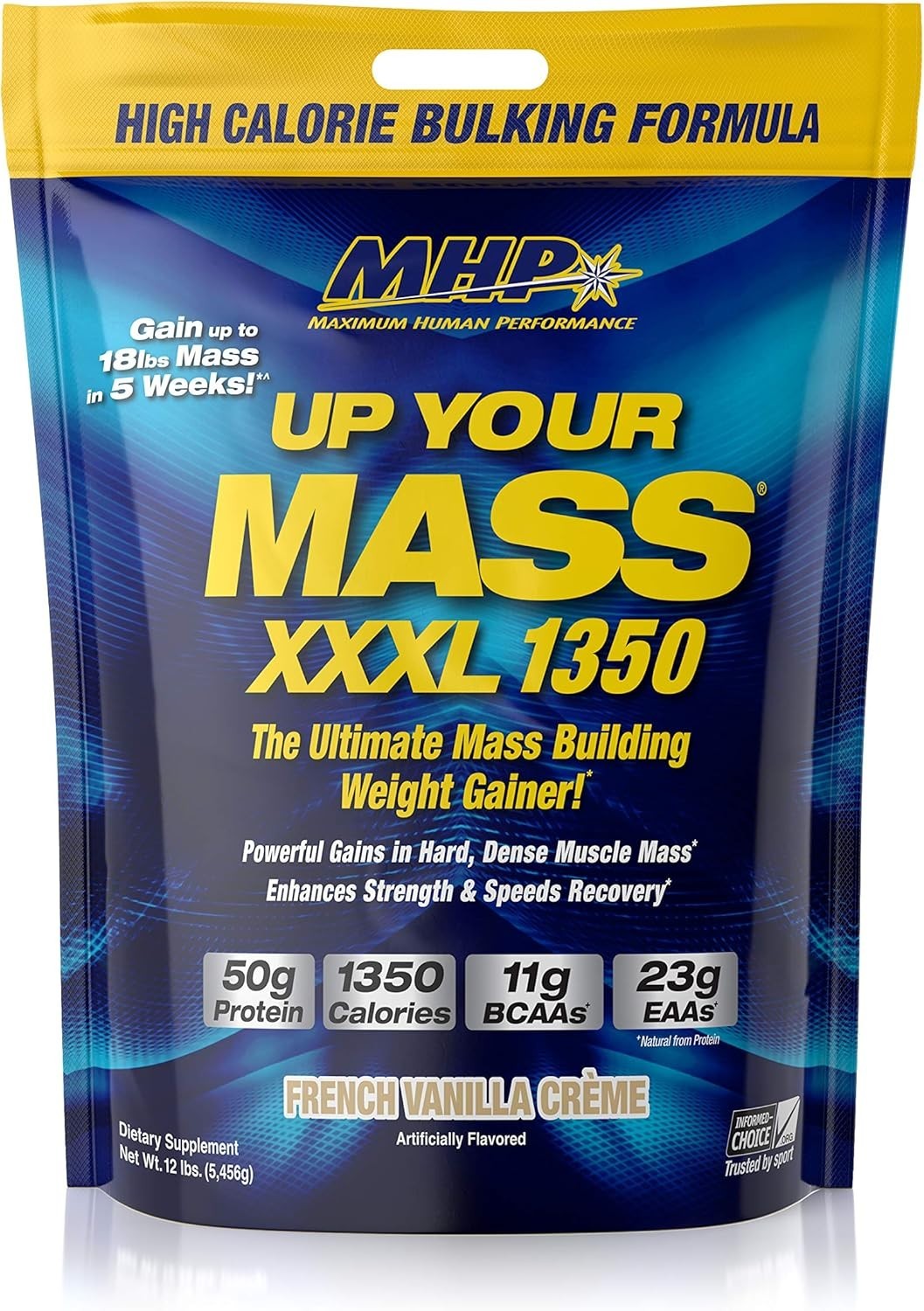 MHP UP YOUR MASS XXXL 1350 – Muscle Mass Gainer, 50g Protein