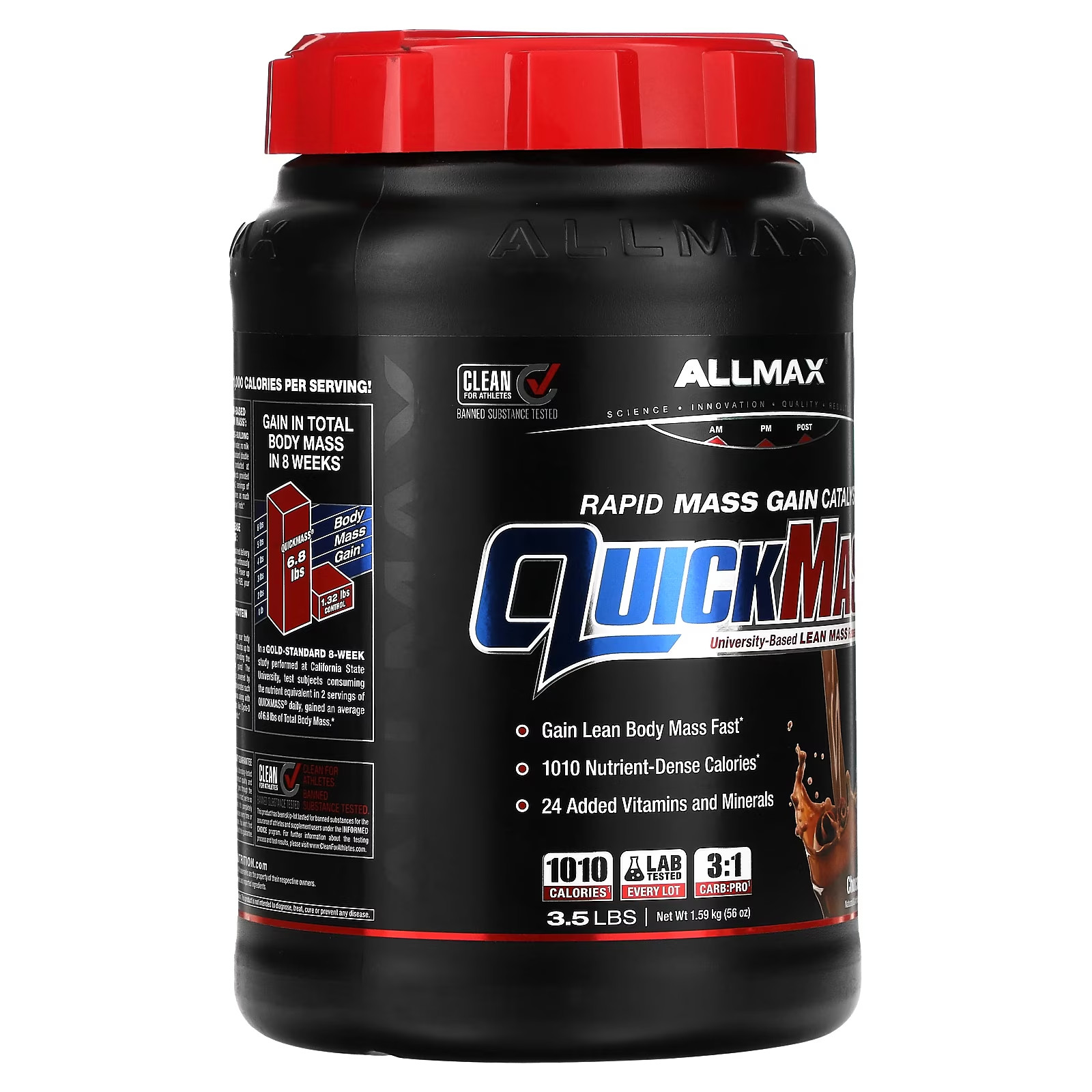 Quickmass®, Rapid Mass Gain Catalyst, Chocolate, 3.5 Lbs (1.59 Kg)