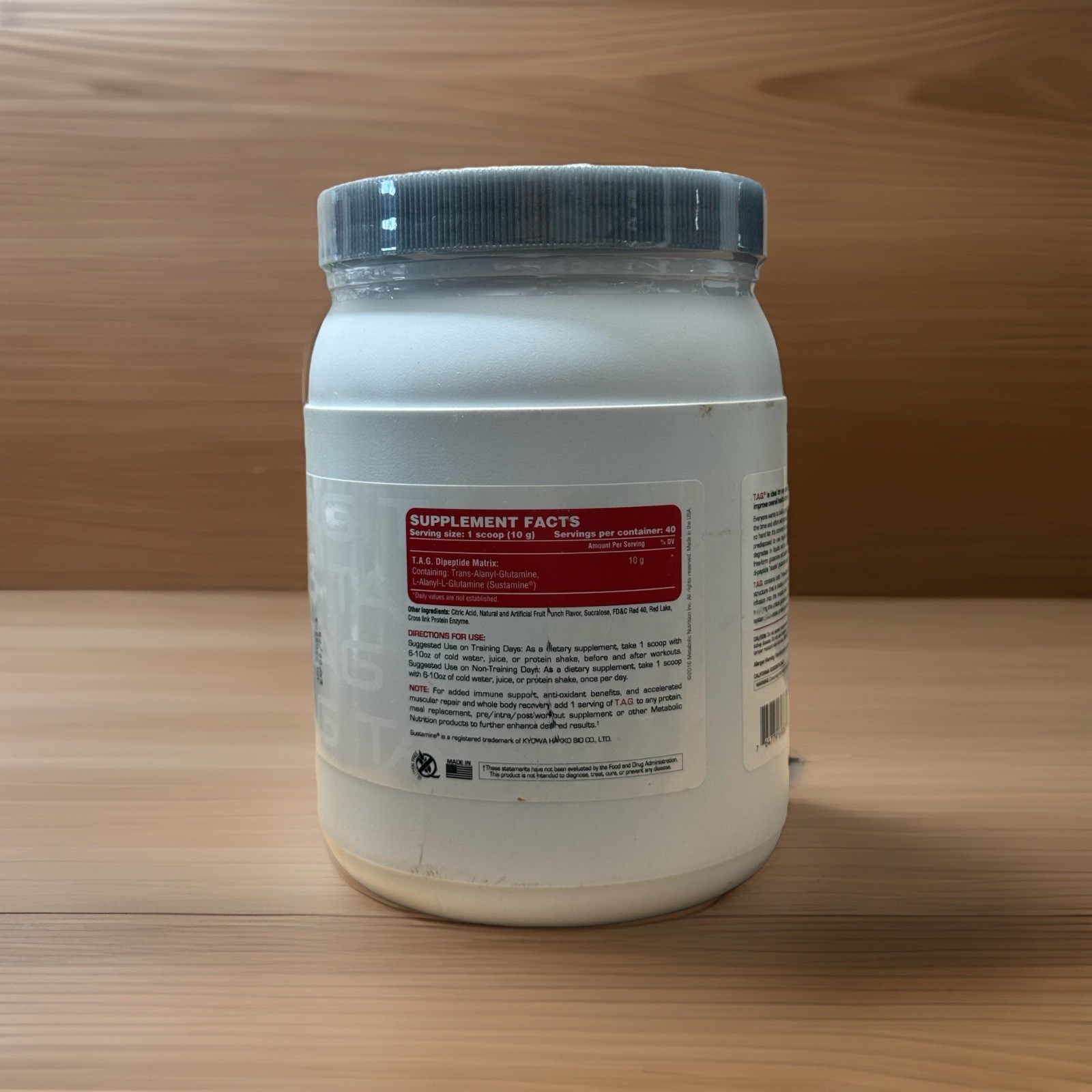Metabolic Nutrition T.A.G., Fruit Punch