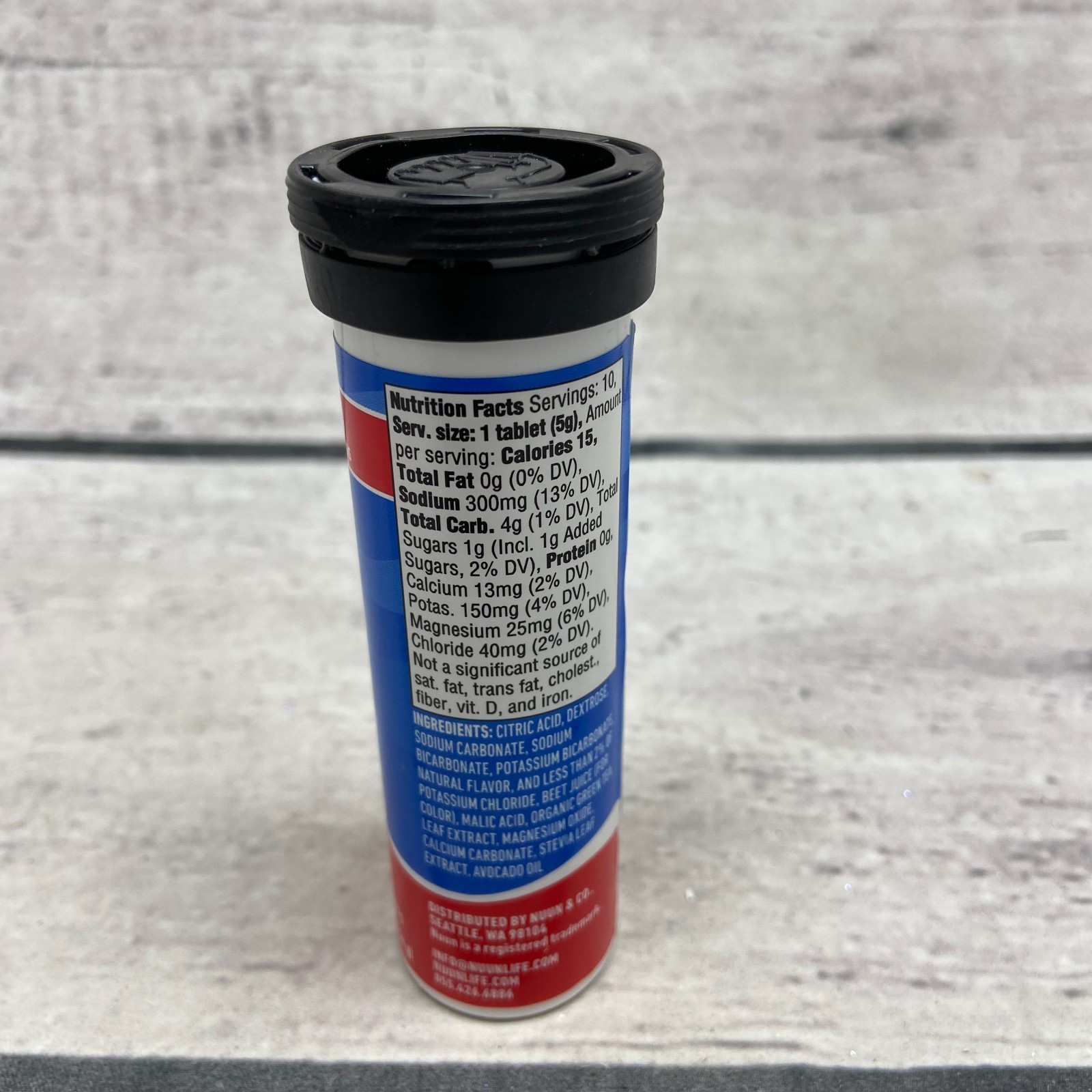 Nuun Sport Hydration + Caffeine Effervescent Electrolyte Drink Cherry Limeade