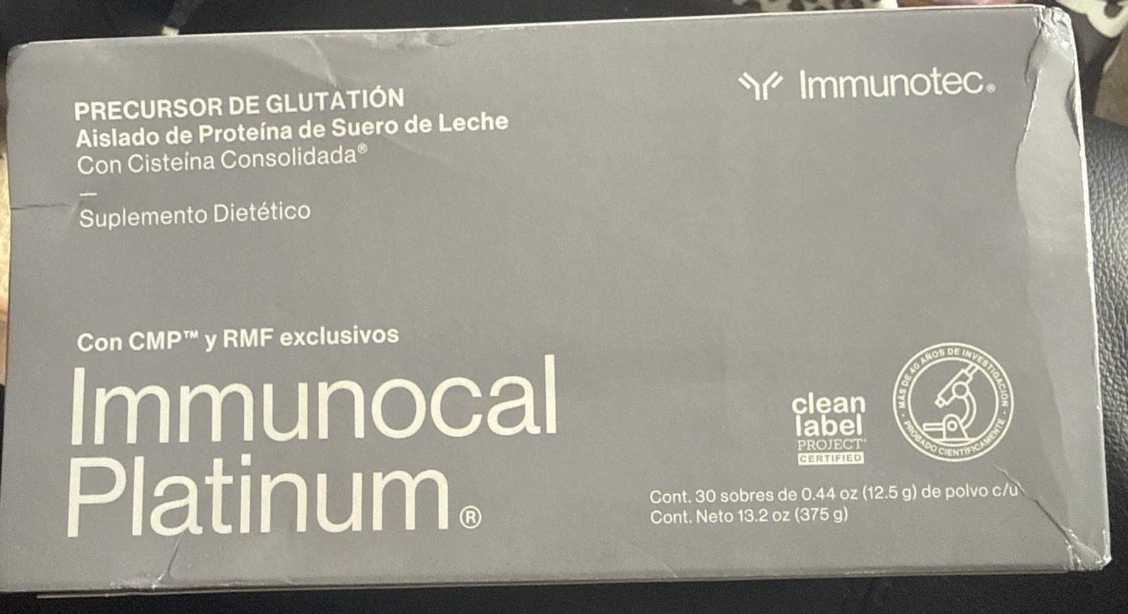 Immunotec Immunocal Platinum 30-pouches glutathione precursor free shipping.