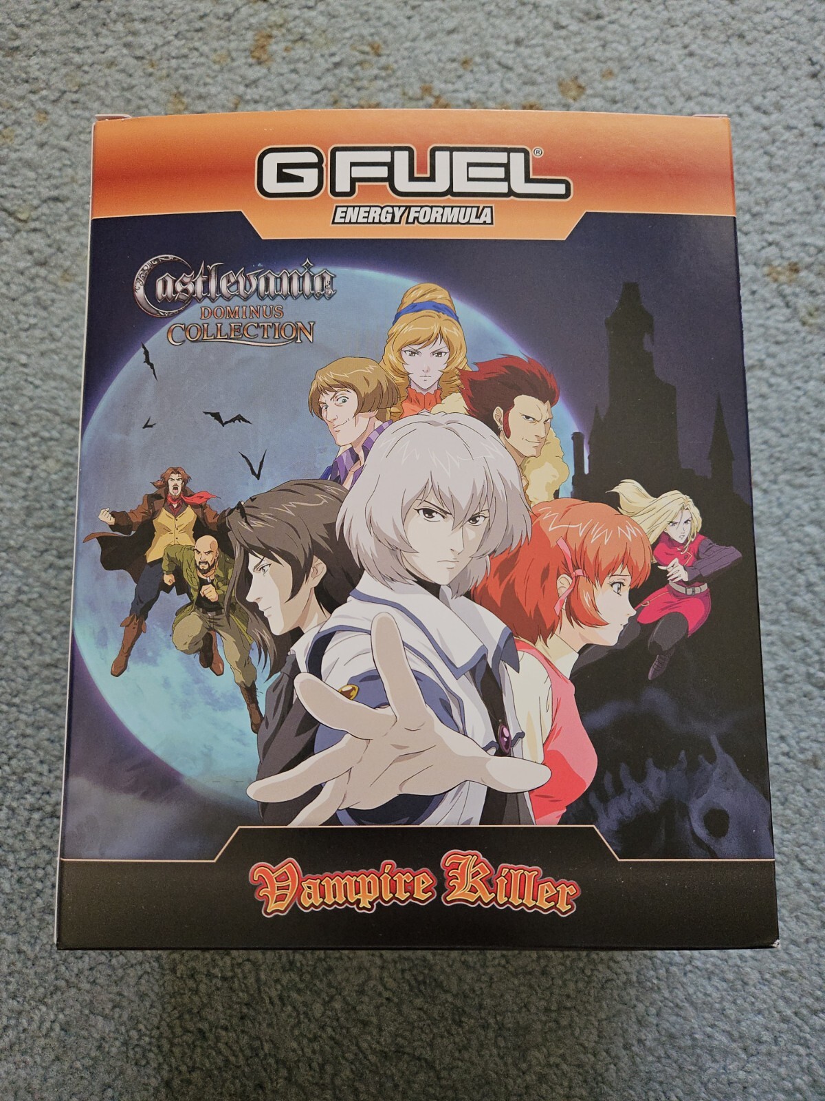 G Fuel Castlevania Dominus Vampire Killer Collector’s Box Rare US Seller