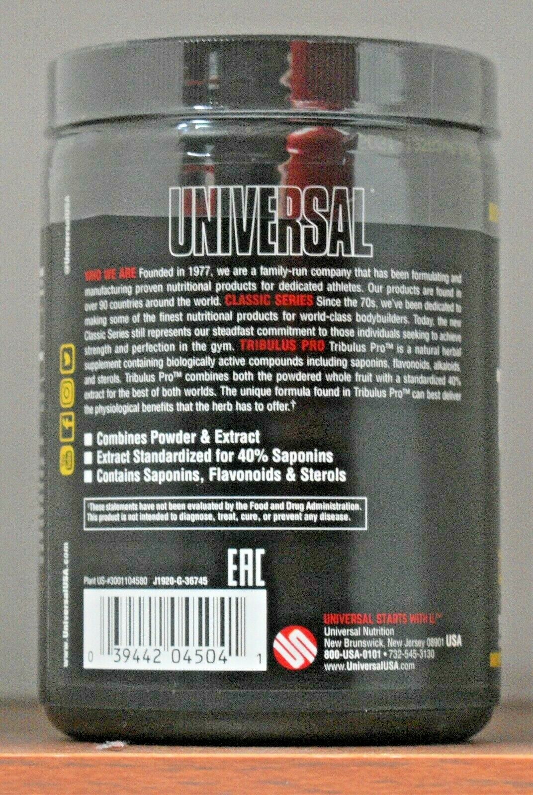 Universal Nutrition Tribulus Pro 100 Capsules Professional Strength Terrestris
