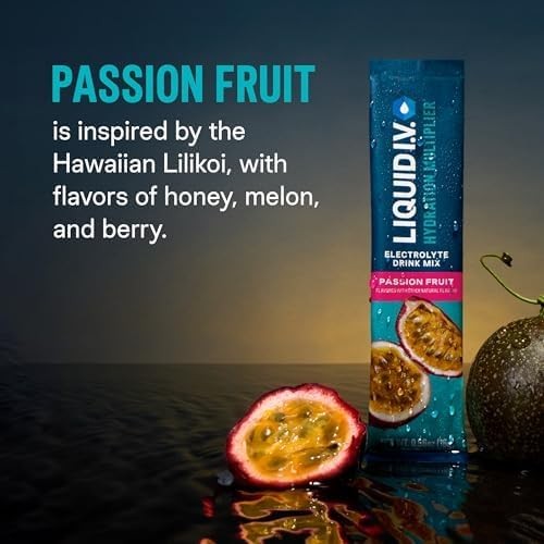 Liquid I.V.® Hydration Multiplier – Passion Fruit | 0.57 Ounce (Pack of 10)