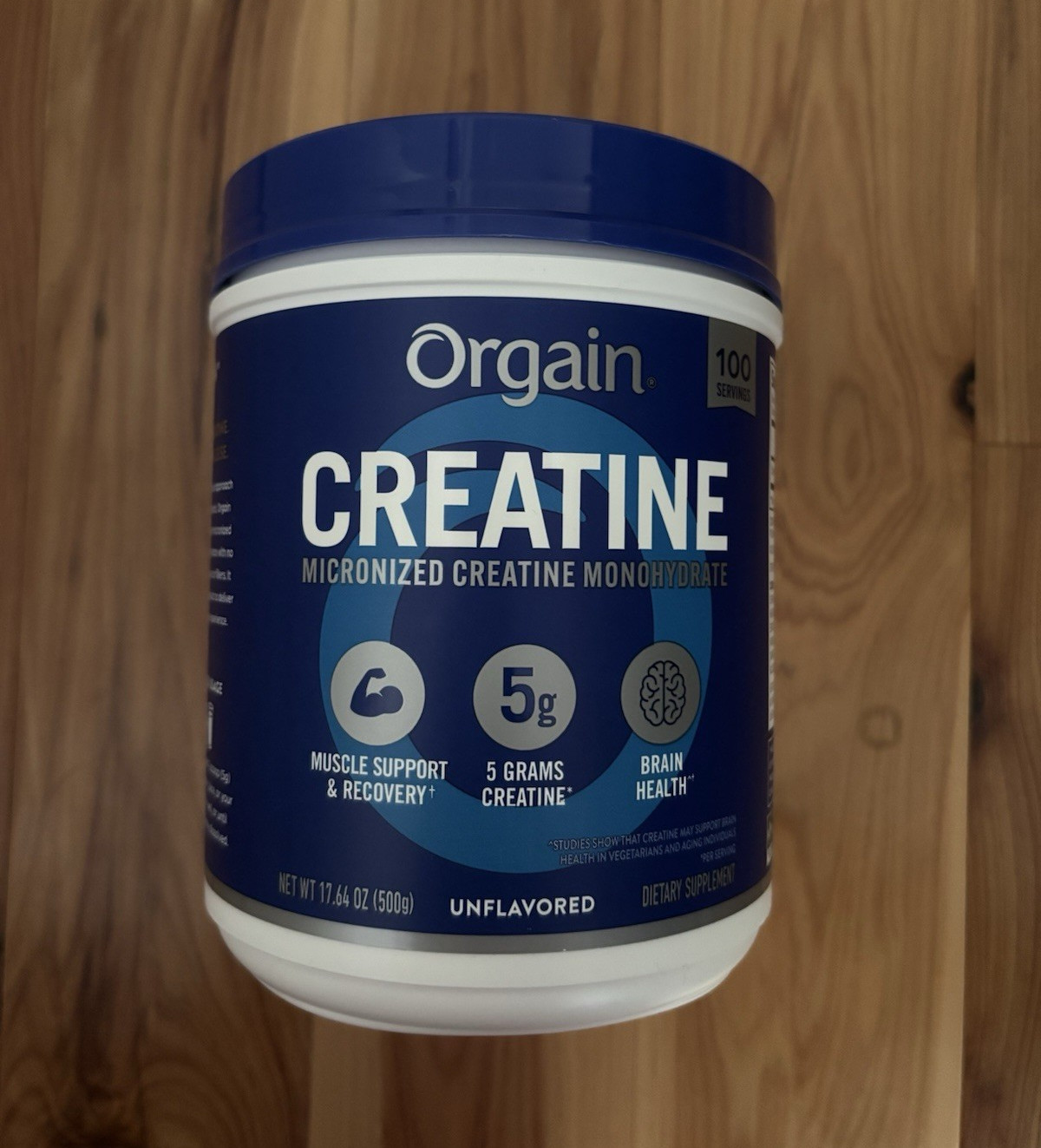 Orgain Micronized Creatine Monohydrate Powder Unflavored 17.64 oz 100 Serv