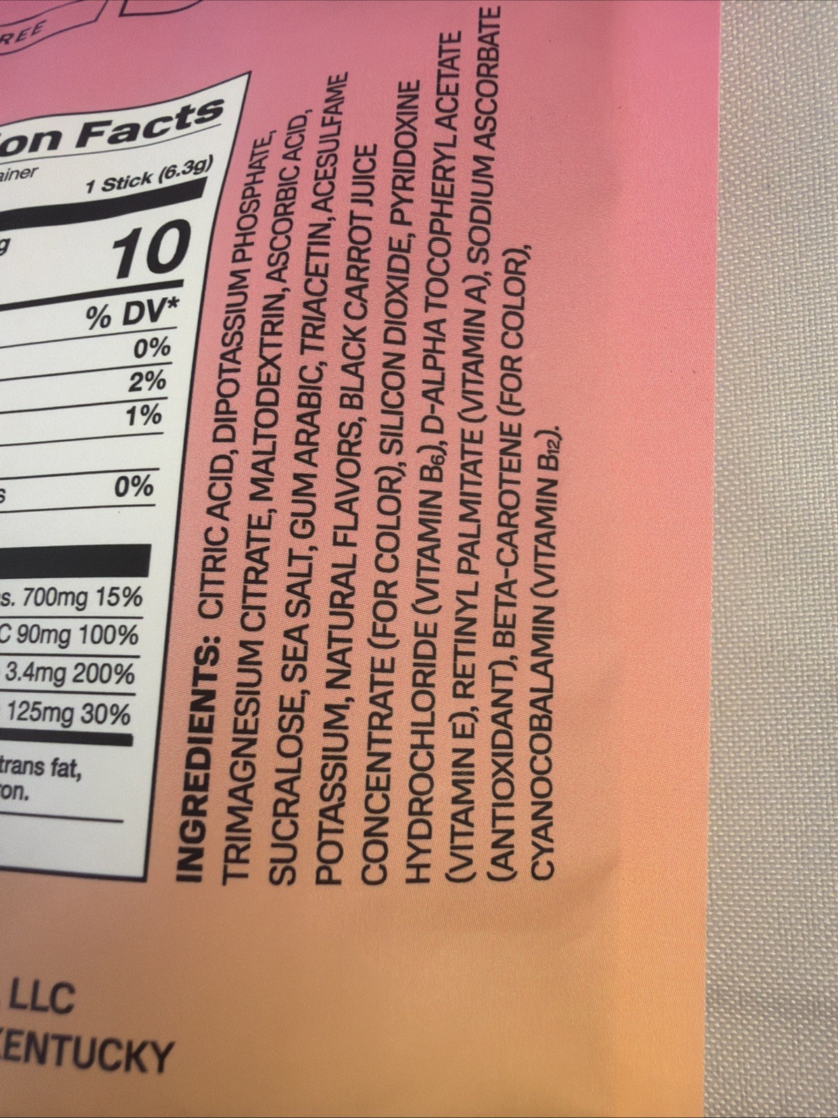 2 Pack PRIME Hydration Strawberry Banana Powder Sticks 16 Ct Each Sugar Free
