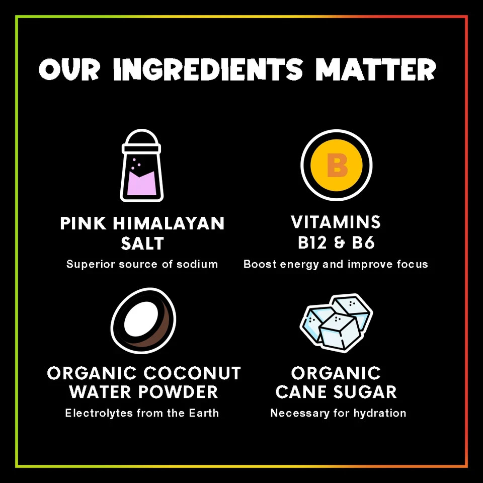 Premium Electrolyte Powder Morning Hydration Organic Pink Himalayan Salt Non-GMO