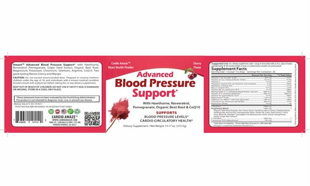 Advanced Blood Pressure Powder Cherry