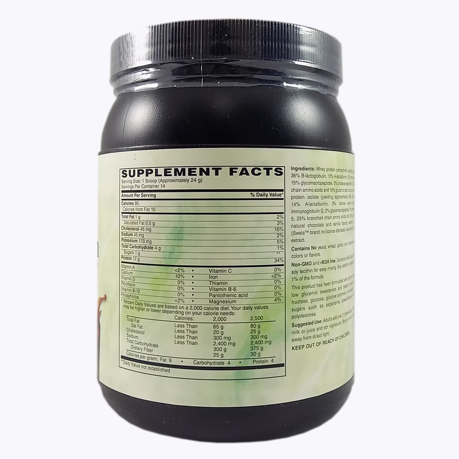 Holly Hill Health Foods, Whey Protein, Non GMO, Chocolate, 12 Ounces