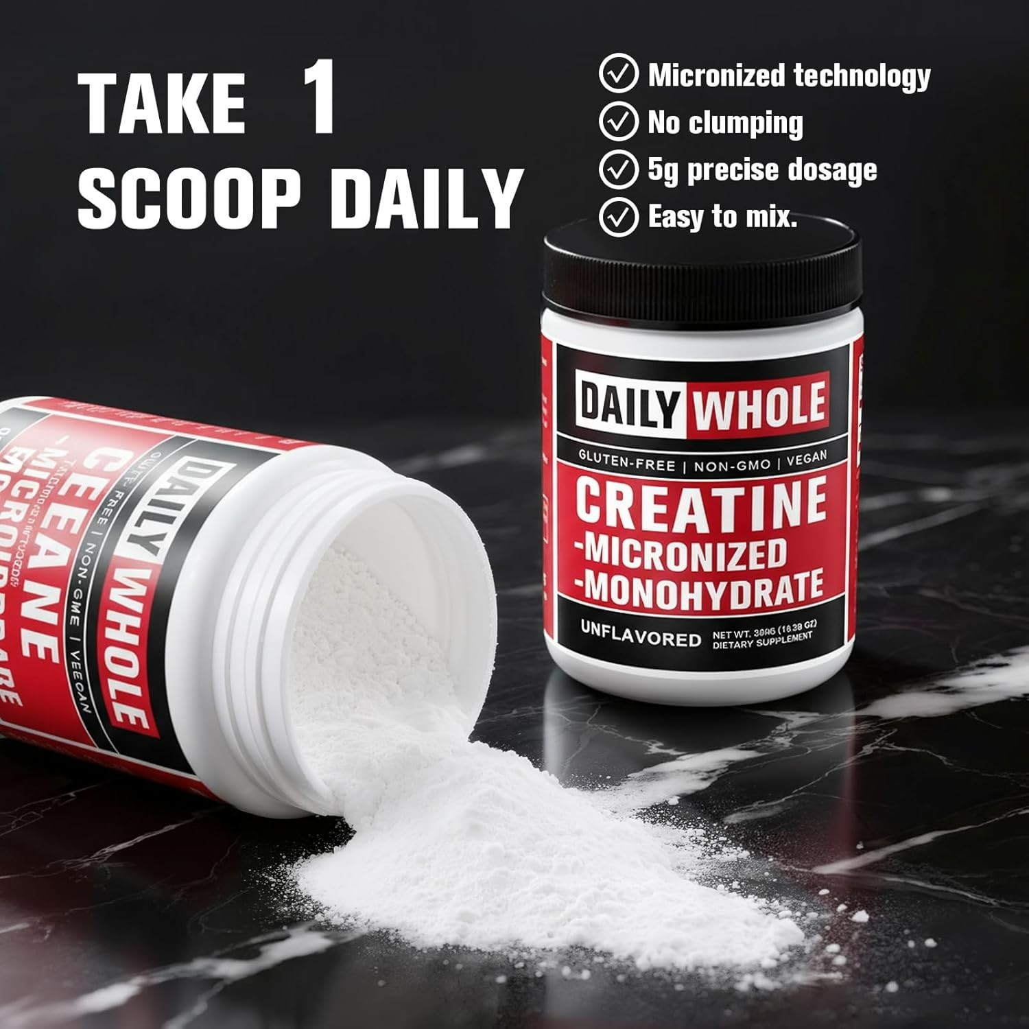 High-Quality 5000mg Micronized Creatine 300g – Supports Muscle Growth & Recovery