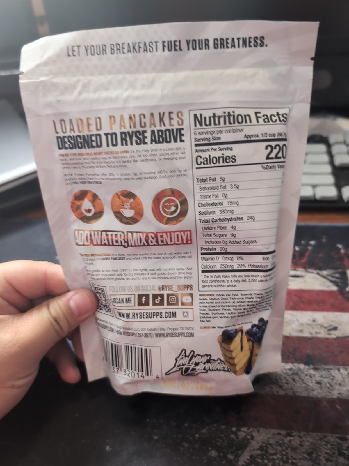 Ryse Loaded Pancakes Blueberry