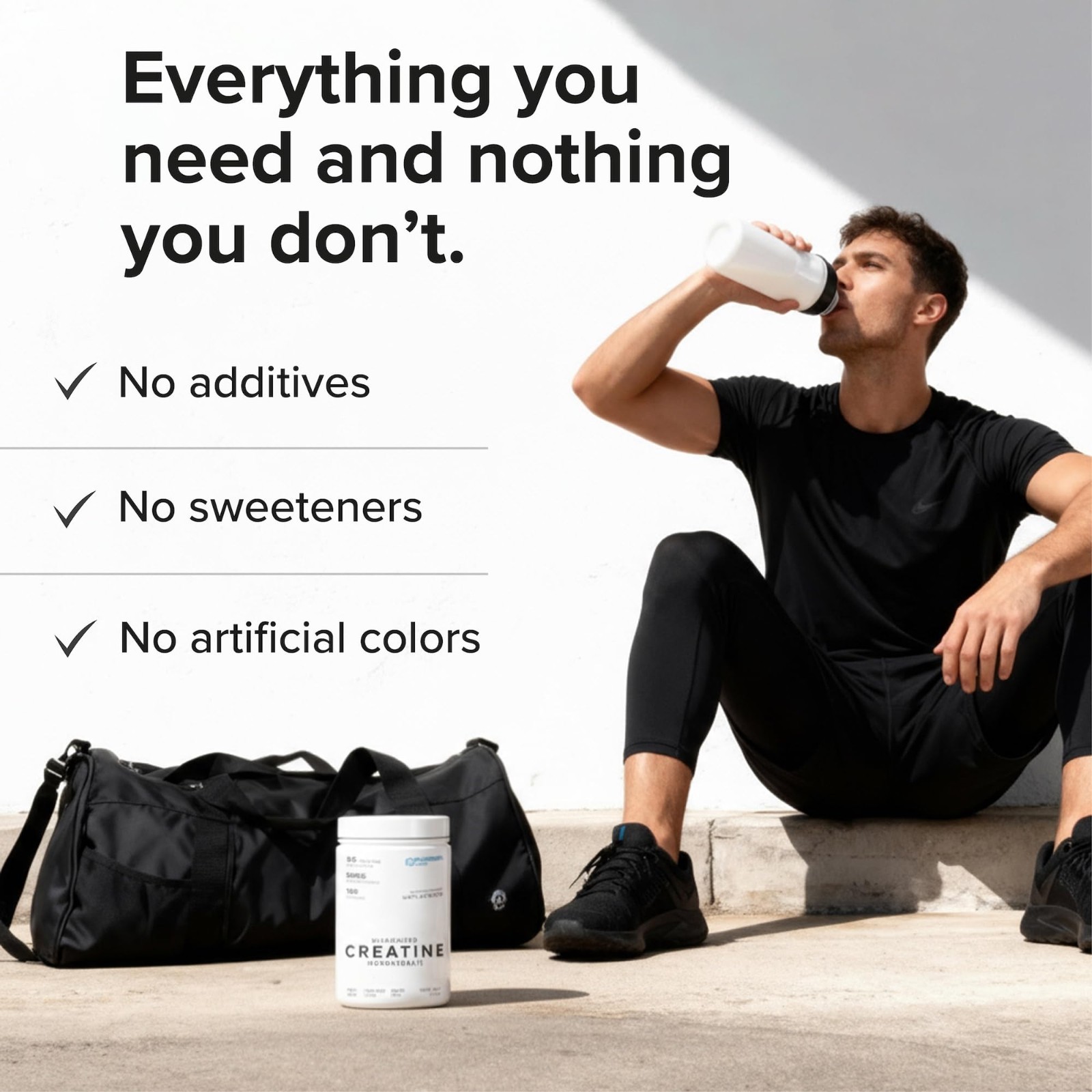 Micronized Creatine Monohydrate Powder 500g – Pure, Unflavored, No Additives, 10