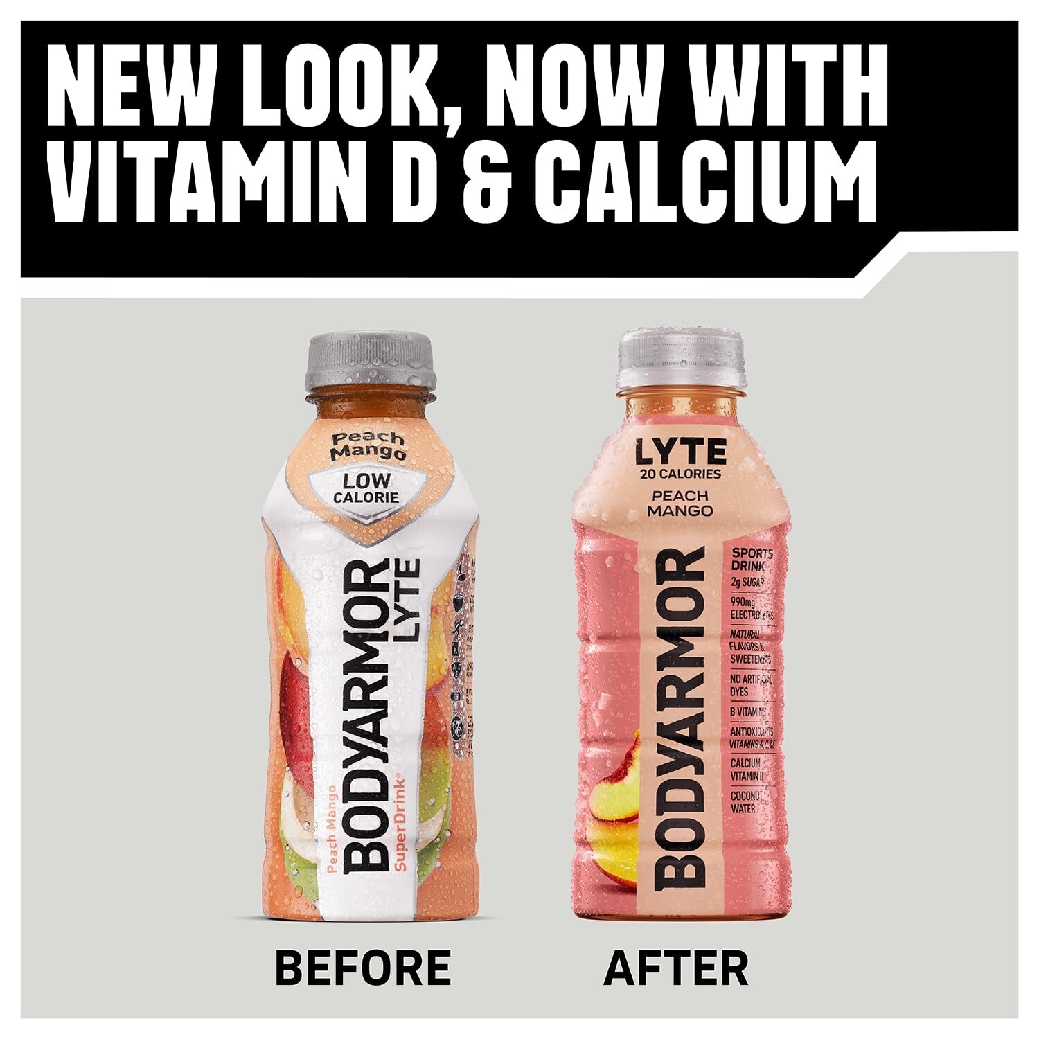 BODYARMOR LYTE Sports Drink Low-Calorie, Peach Mango, 12 Fl Oz (Pack of 8)