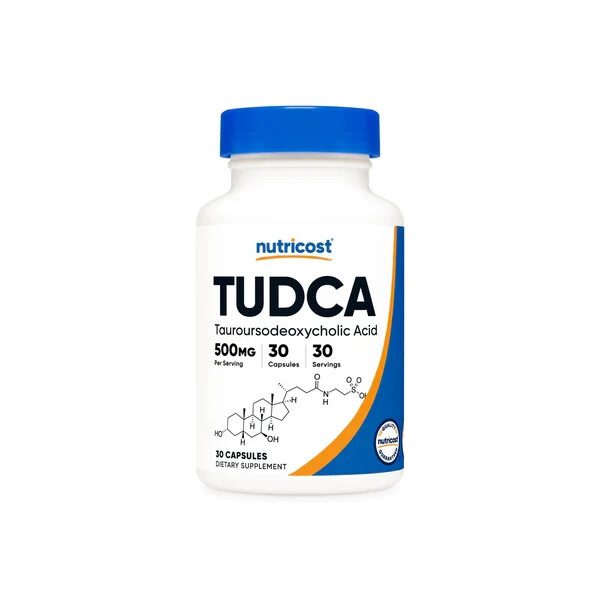 NUTRICOST Tudca 500mg, 30Caps (Tauroursodeoxycholic Acid) – GF – EXP 05/2027
